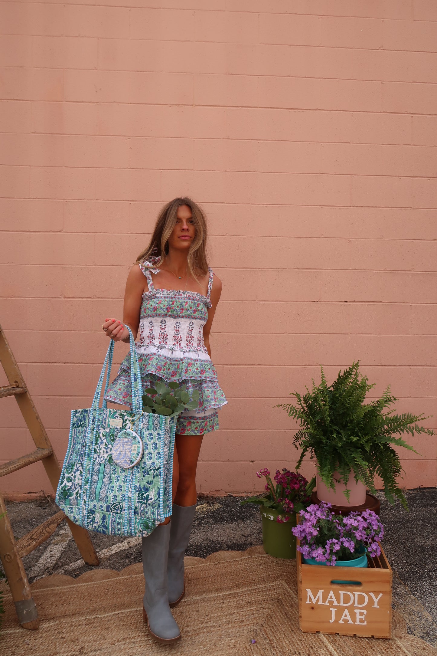 Cleo Quilted Tote Bag