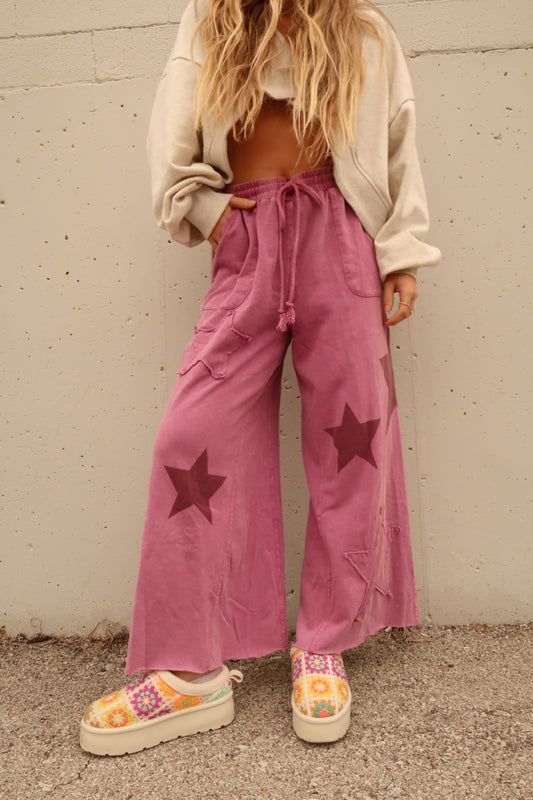 Berry Star Crop Pant