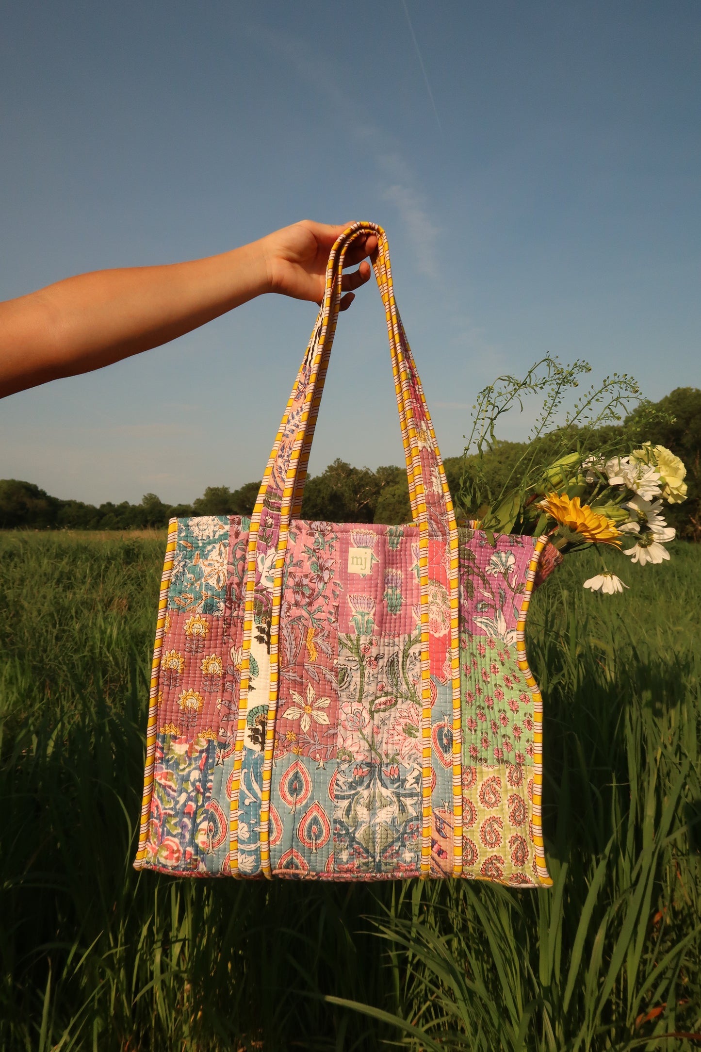 Sally Quilted Tote Bag