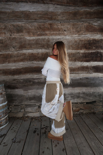 Boho Petal Patchwork Pant