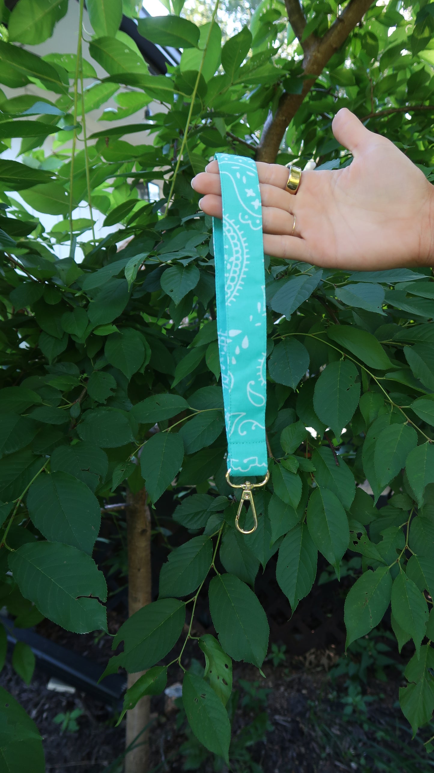 Koa Bandana MJ Keychain