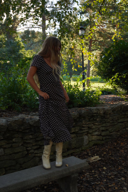 Brownstone Dot Midi Dress