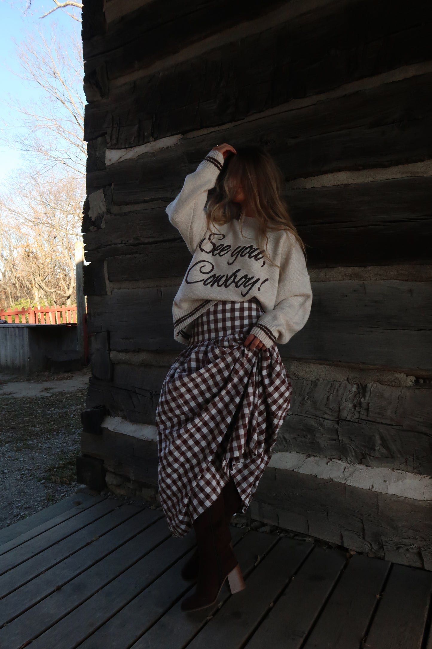 Cream See ya, Cowboy Sweater