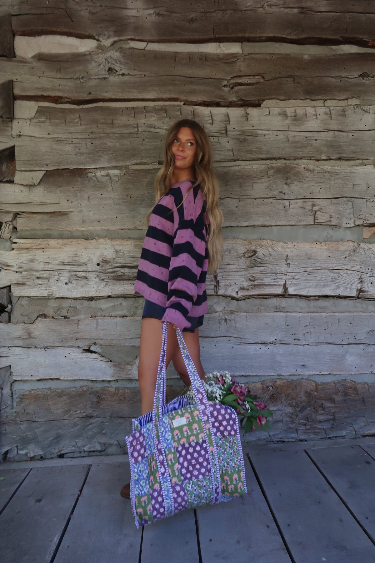 Julia Quilted Tote Bag