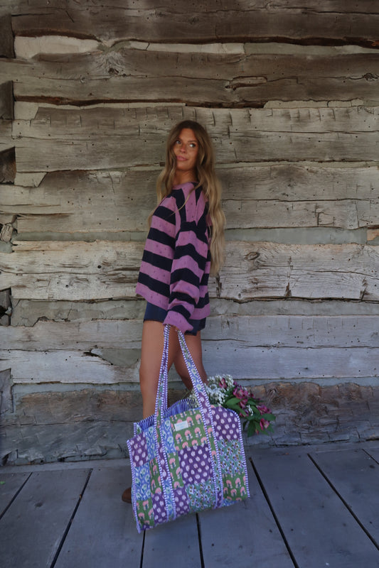 Julia Quilted Tote Bag