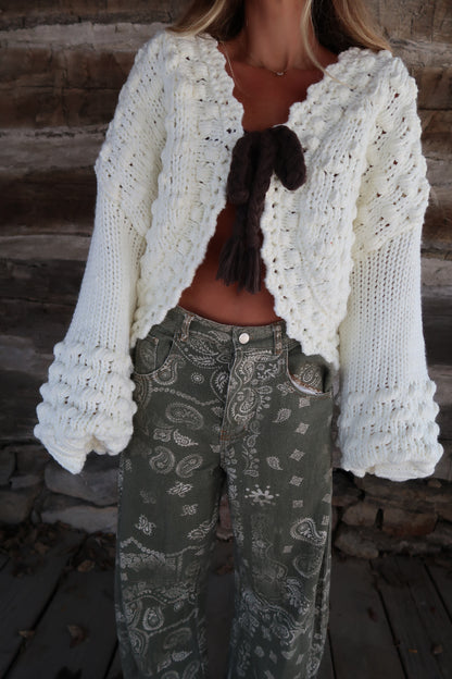 Dreamy Knit Cream Cardi