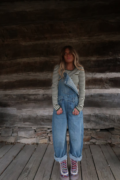 Benny Barrel Leg Overalls