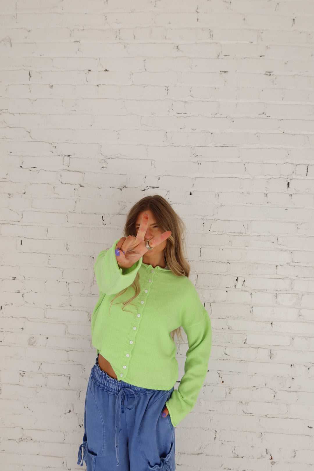 Lime Everyday cardi