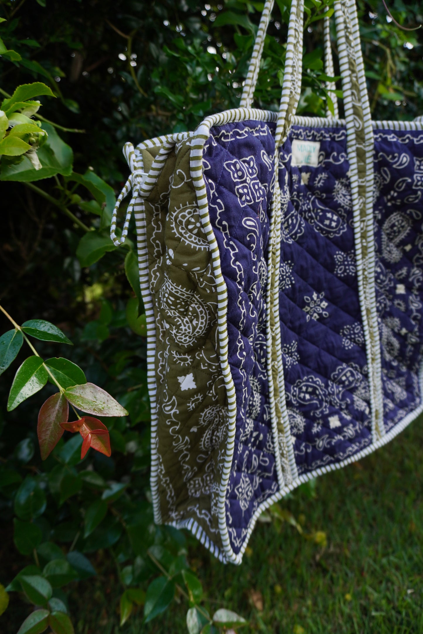 Lani Bandana Patchwork Quilted Dote Bag