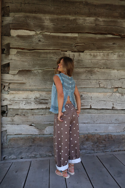 Blue Fresh Linens Top