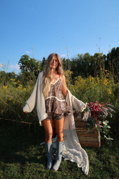Oatmeal Grandpa Cardigan