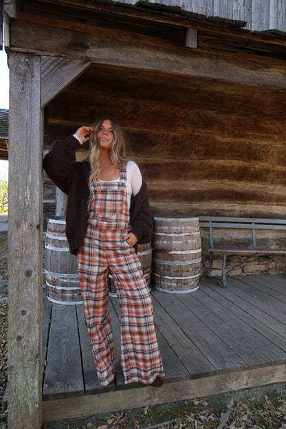 Pumpkin Pie Plaid Overalls
