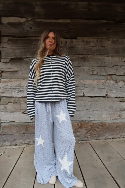 Powder Blue Ditsy Pant