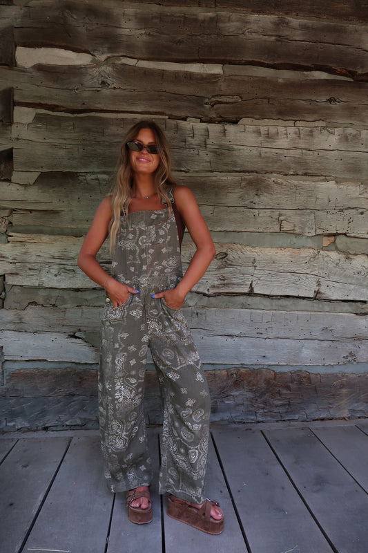 Rager Barrel Leg Overalls