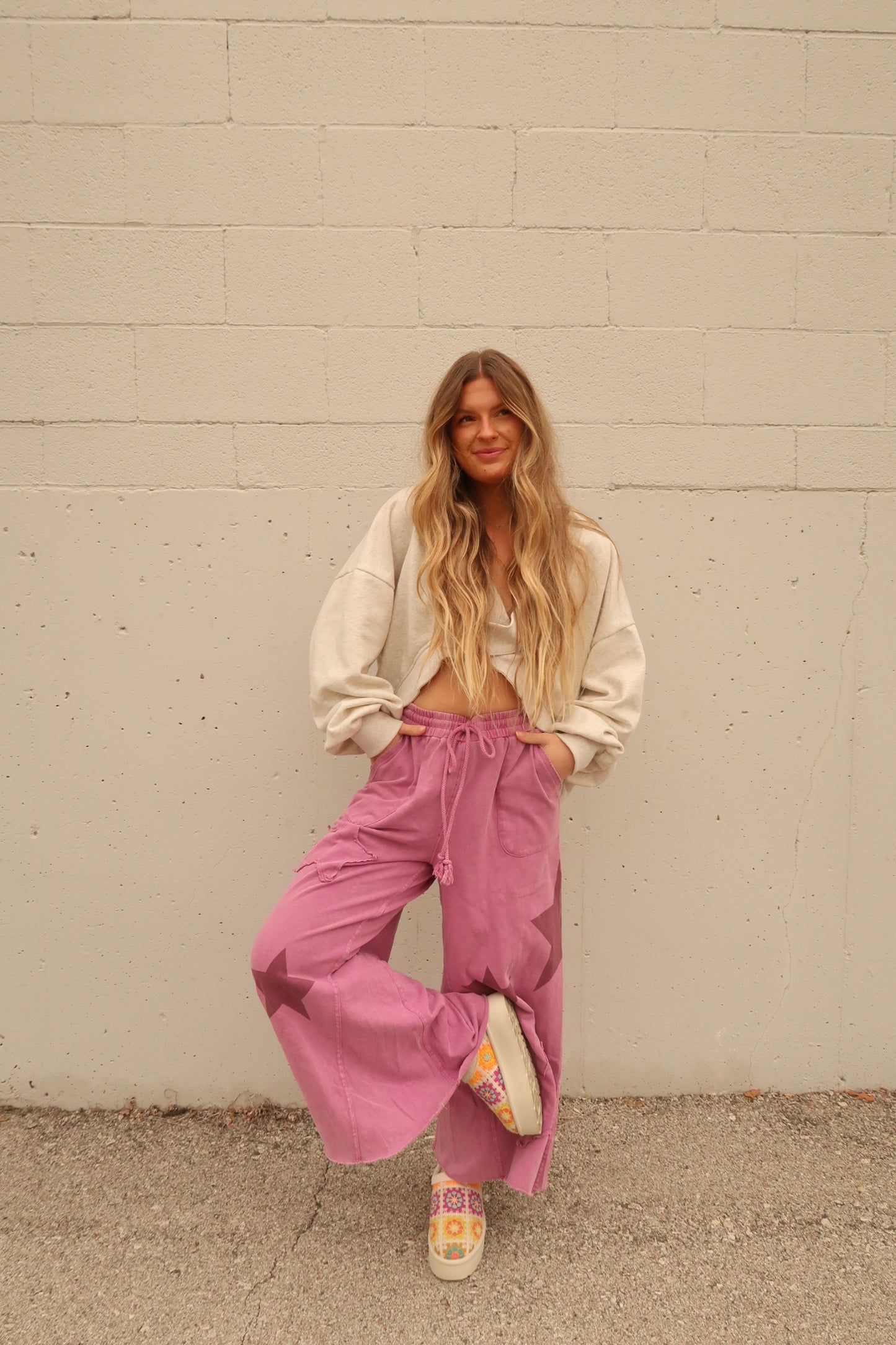 Berry Star Crop Pant