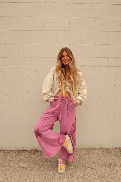 Berry Star Crop Pant