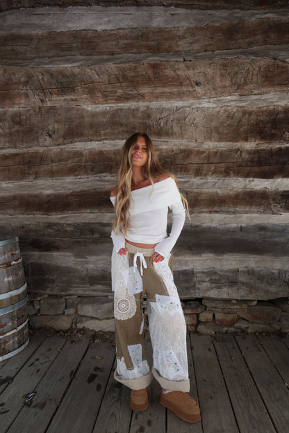 Boho Petal Patchwork Pant