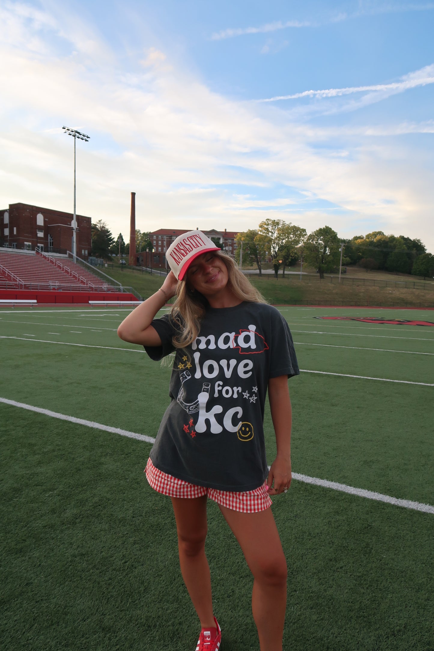 Red Kansas City Trucker Hat