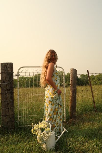 Lemonade Halter Maxi Dress