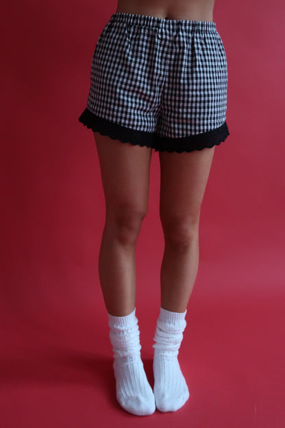 Panda Gingham Shorts