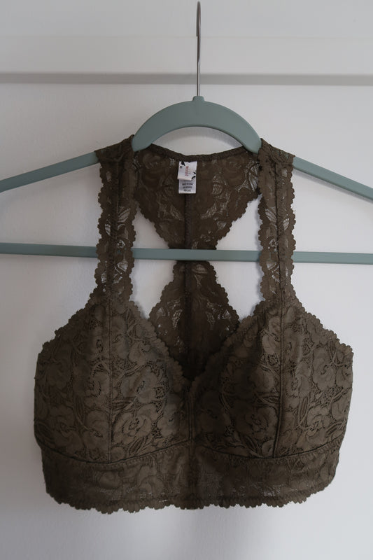 Olive Lace Bralette