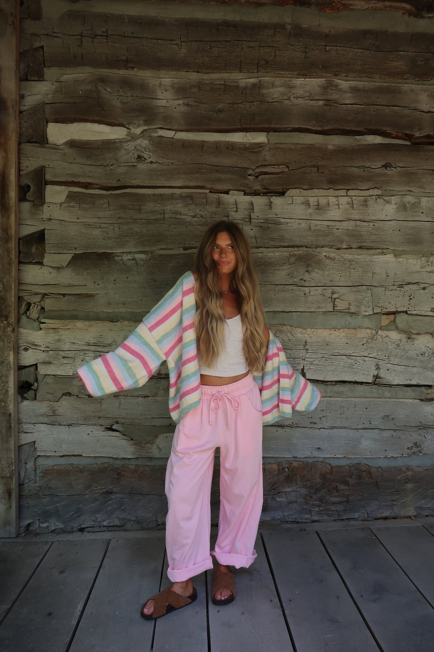 Gum Drop Stripe Cardi