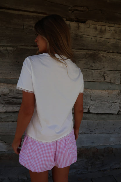 Rowan Lace Trim Tee