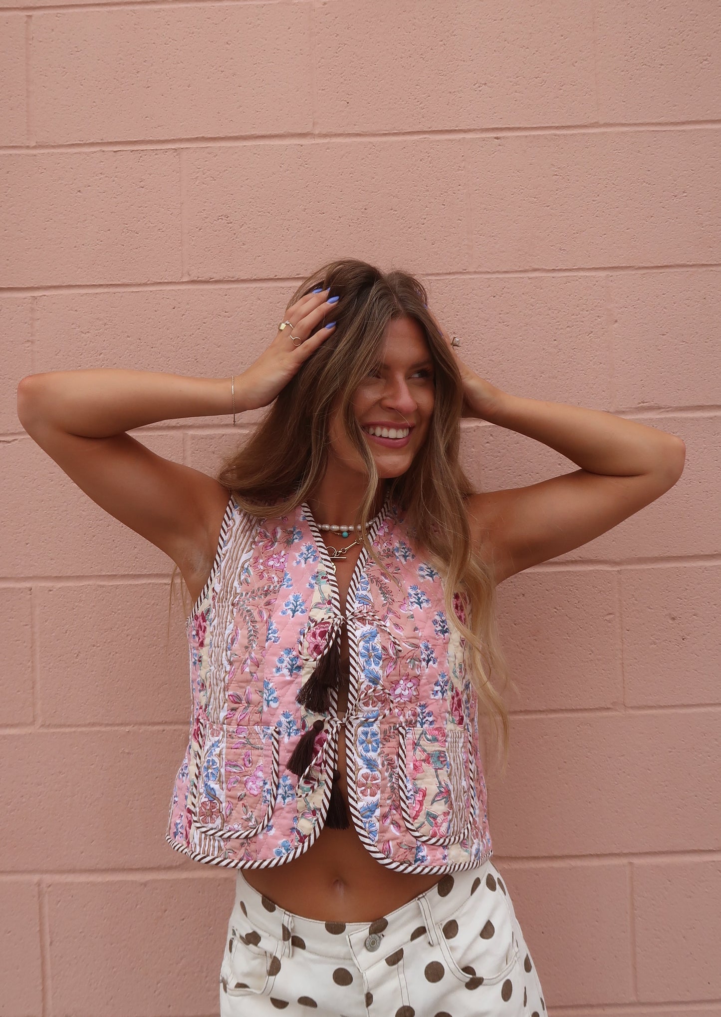 Honey Quilted Vest