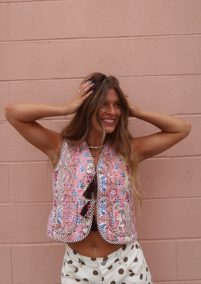 Honey Quilted Vest