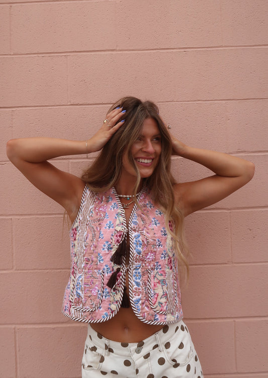 Honey Quilted Vest