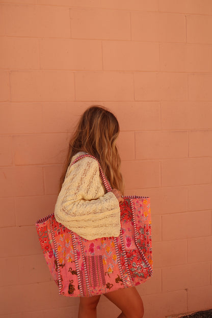 Debbie Quilted Tote Bag