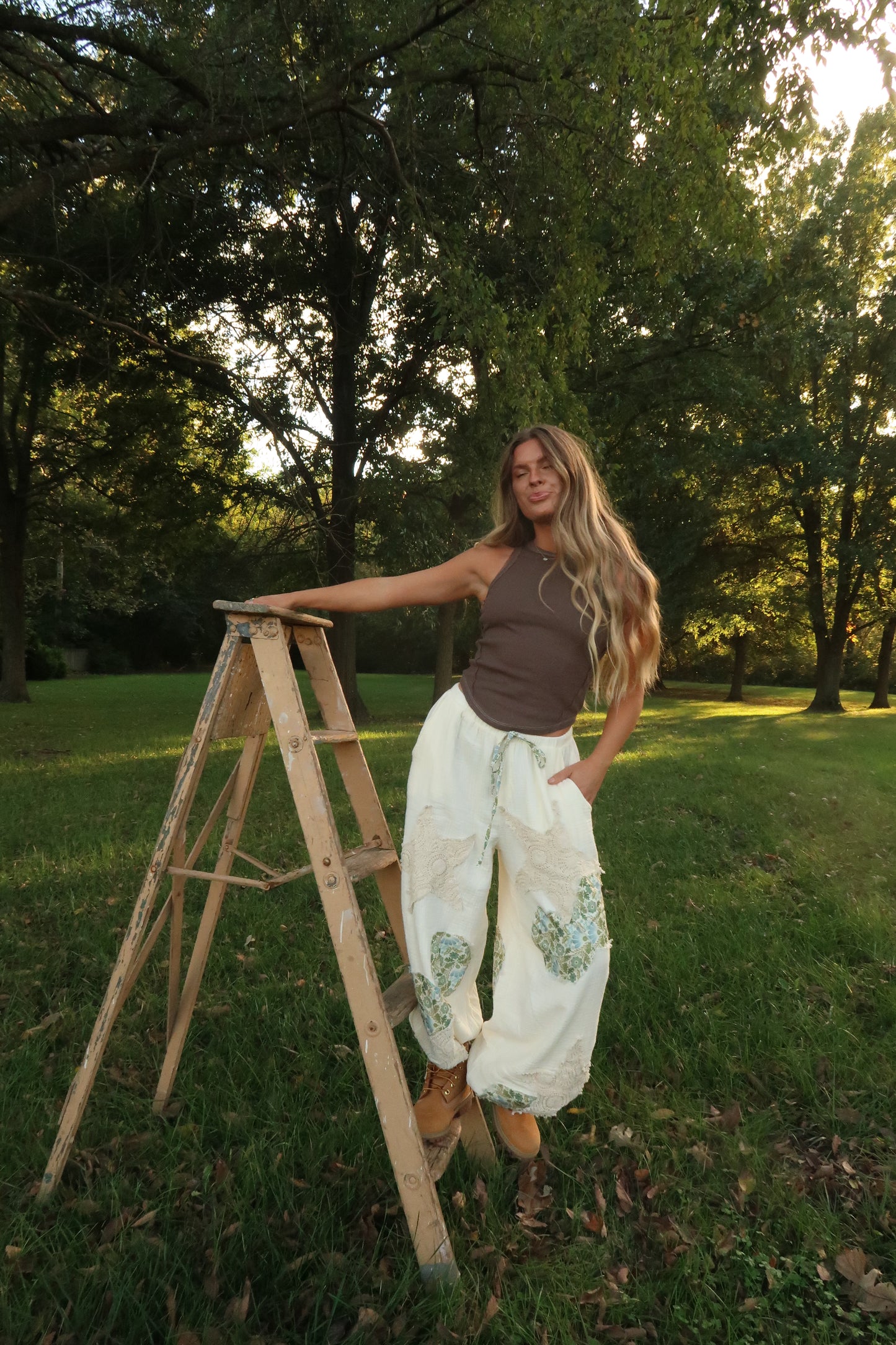 Boho Breeze Patchwork Jogger