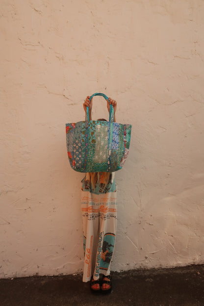 MJ Quilted Tote Bag