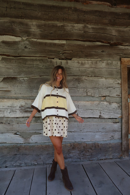 Canyon Honey Short Slv Cardi