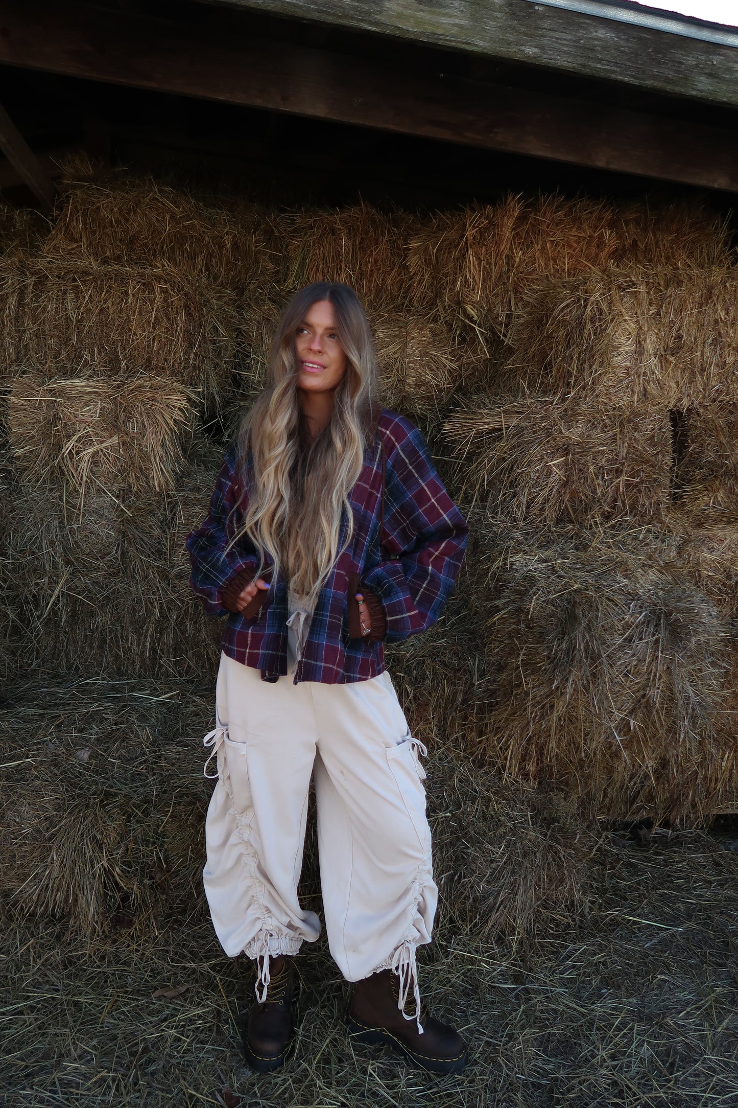 Huckleberry Plaid Quilted Jacket
