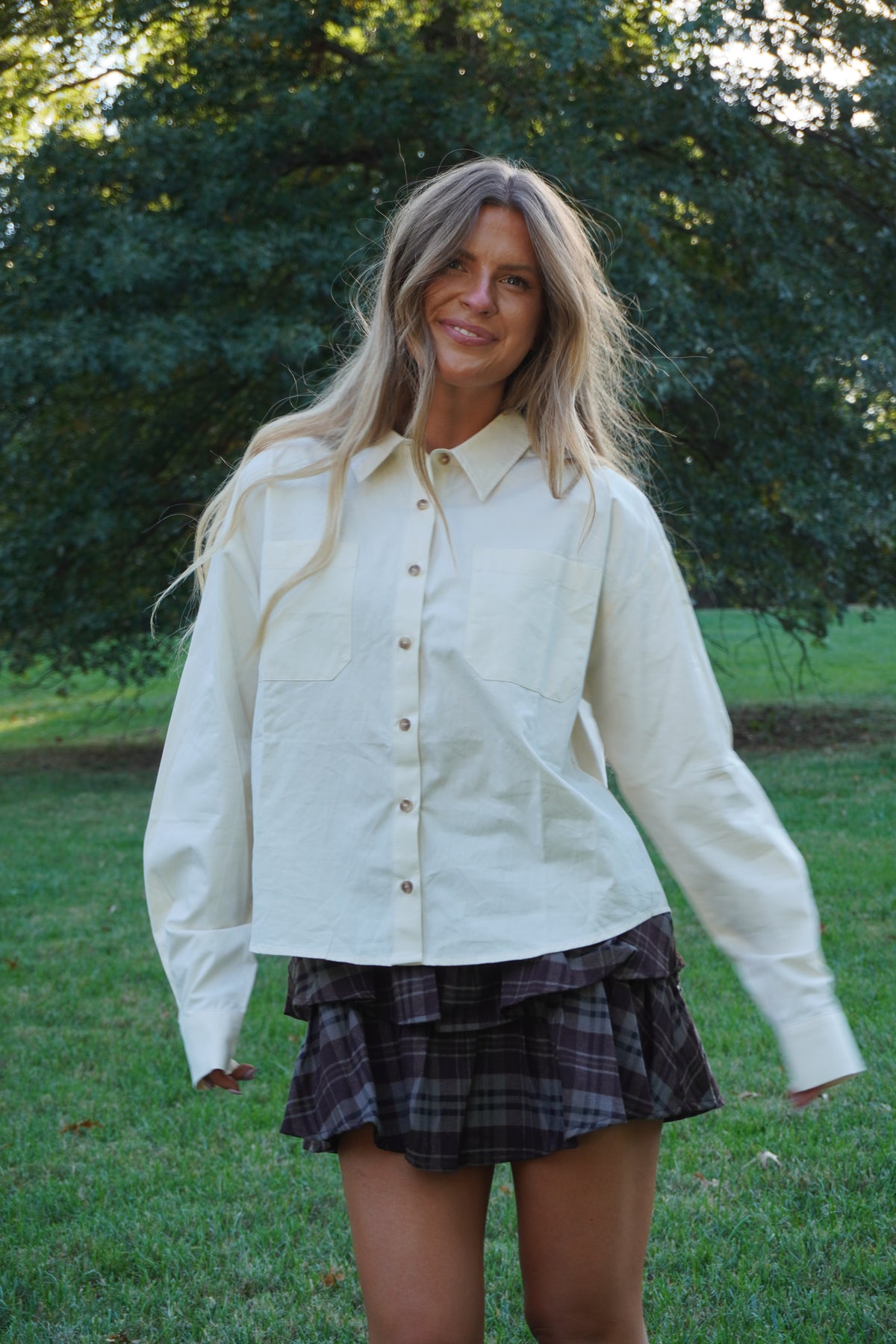 Museum Button Up
