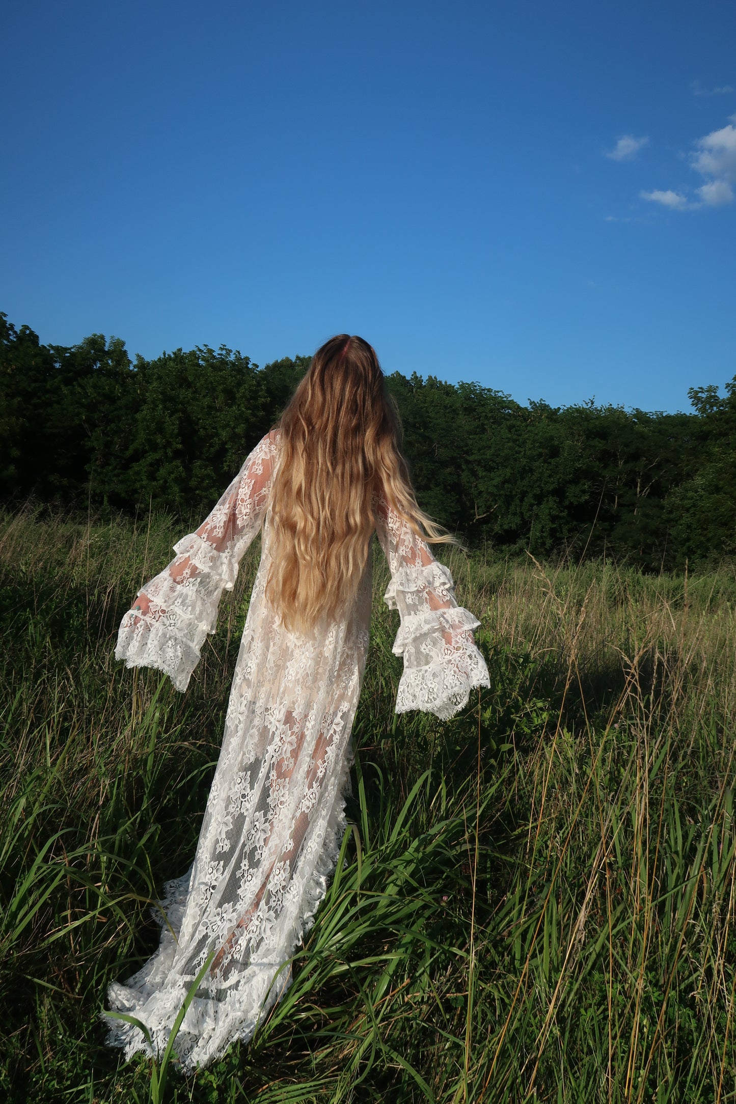 Reverie Lace High Low Dress