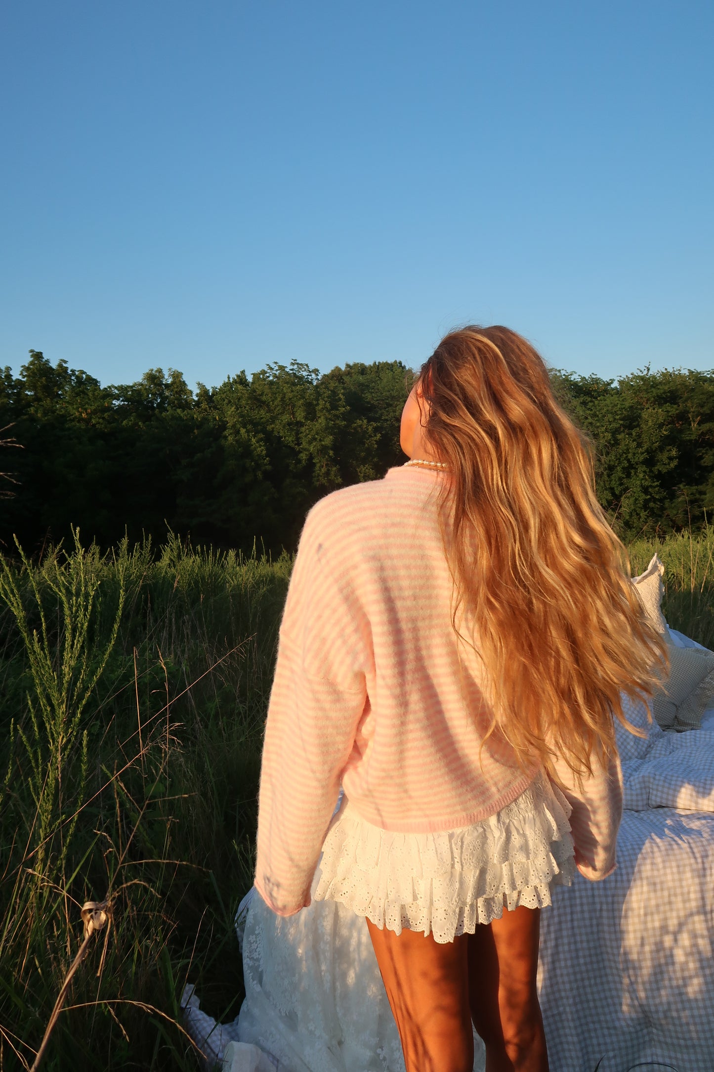 Pinky Stripe Everyday cardi
