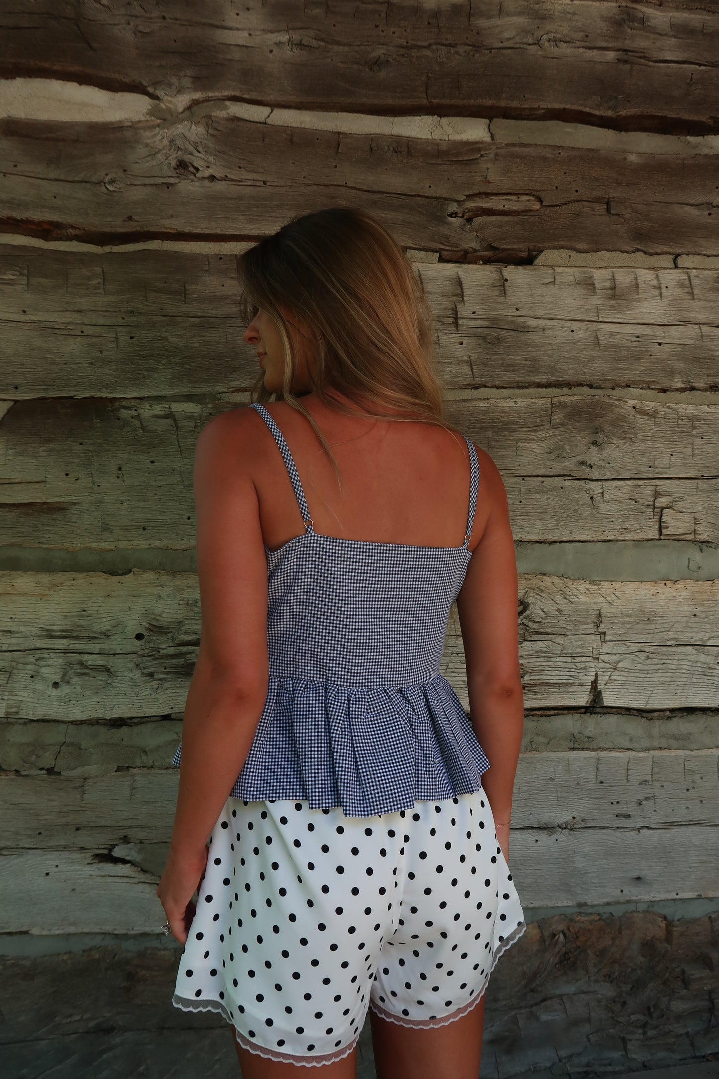 Blackberry Gingham Tank