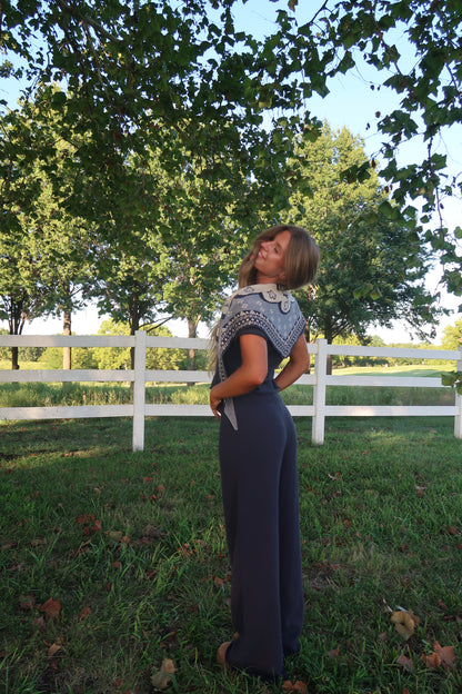 Navy Slow It Down Knit Pants