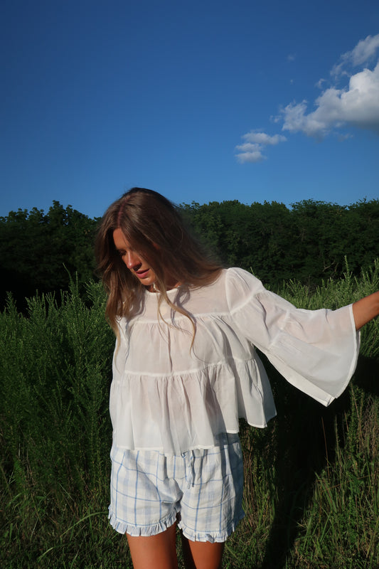 Lychee Tiered Blouse