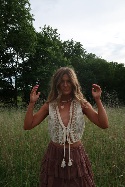 Amber Skies Embellished Vest