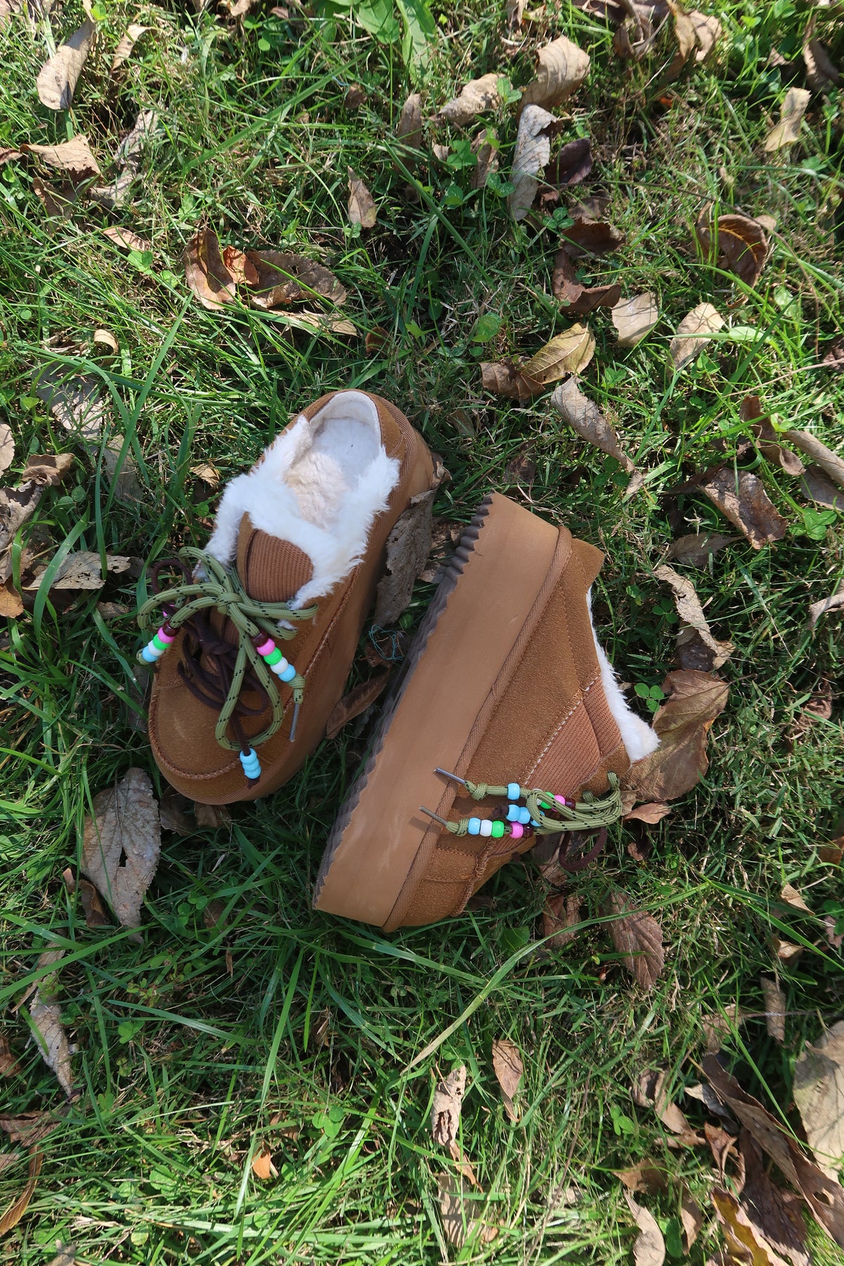 Maple Olive Paracord Platform Mule