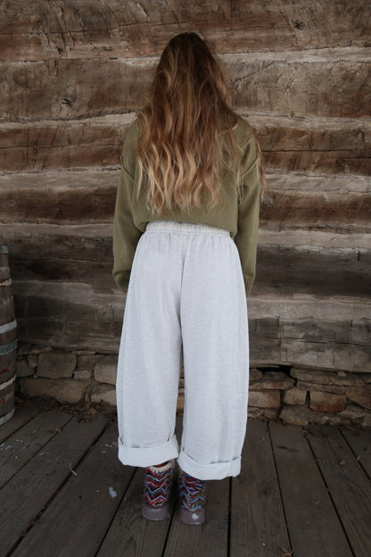 Cloudy Day Barrel Sweats