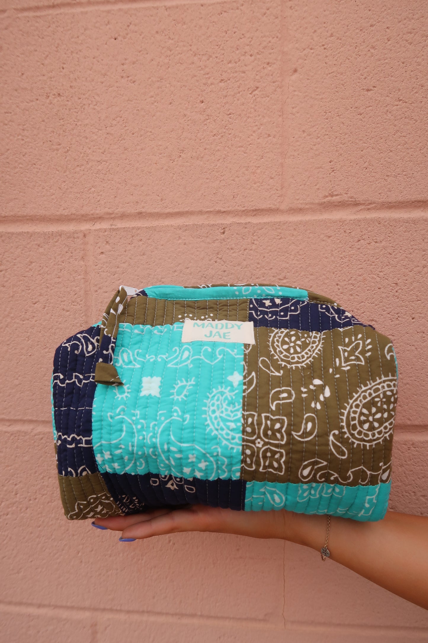 Summer Bandana Quilted Cosmetic Bag