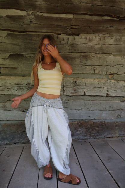 Butter Stripe Seamless Tank