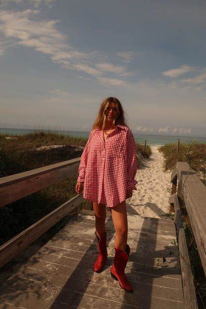Lobster & Linen Gingham Flannel