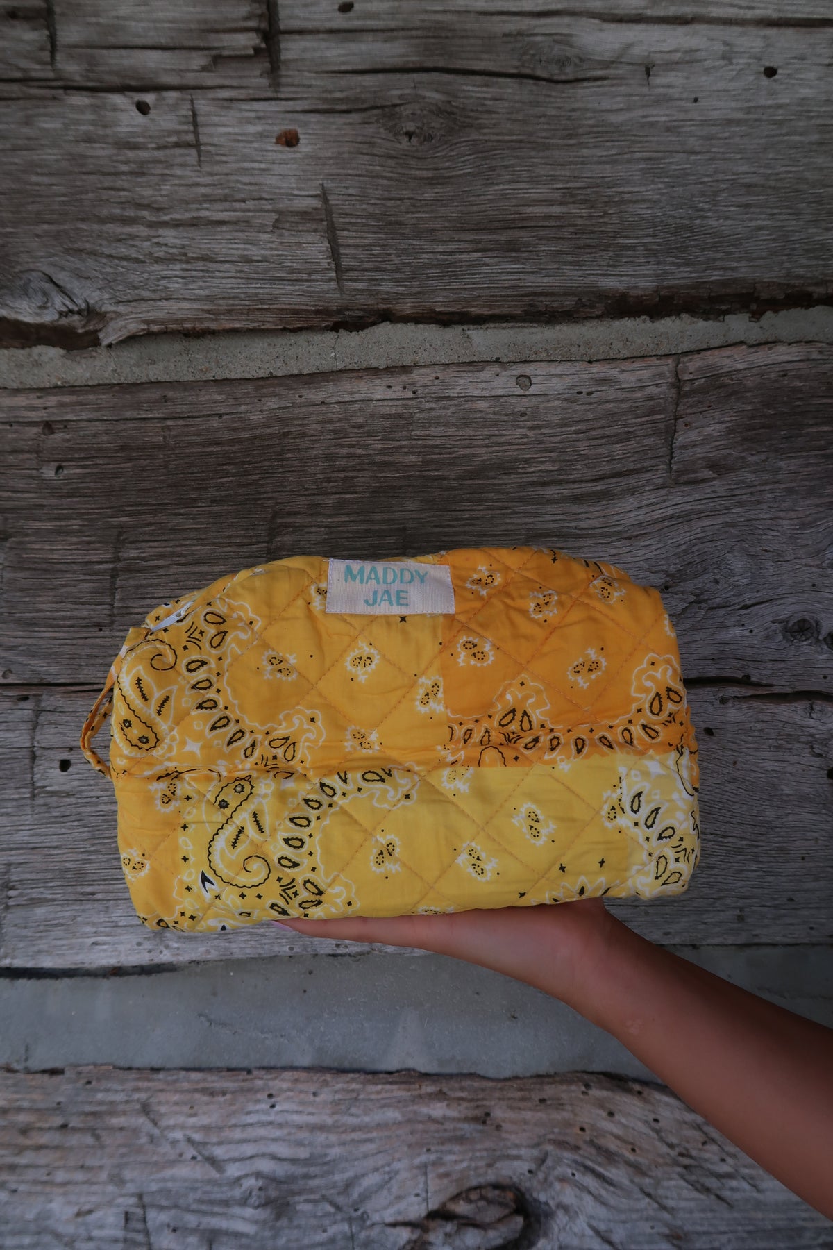 Sunny Quilted Cosmetic Bag