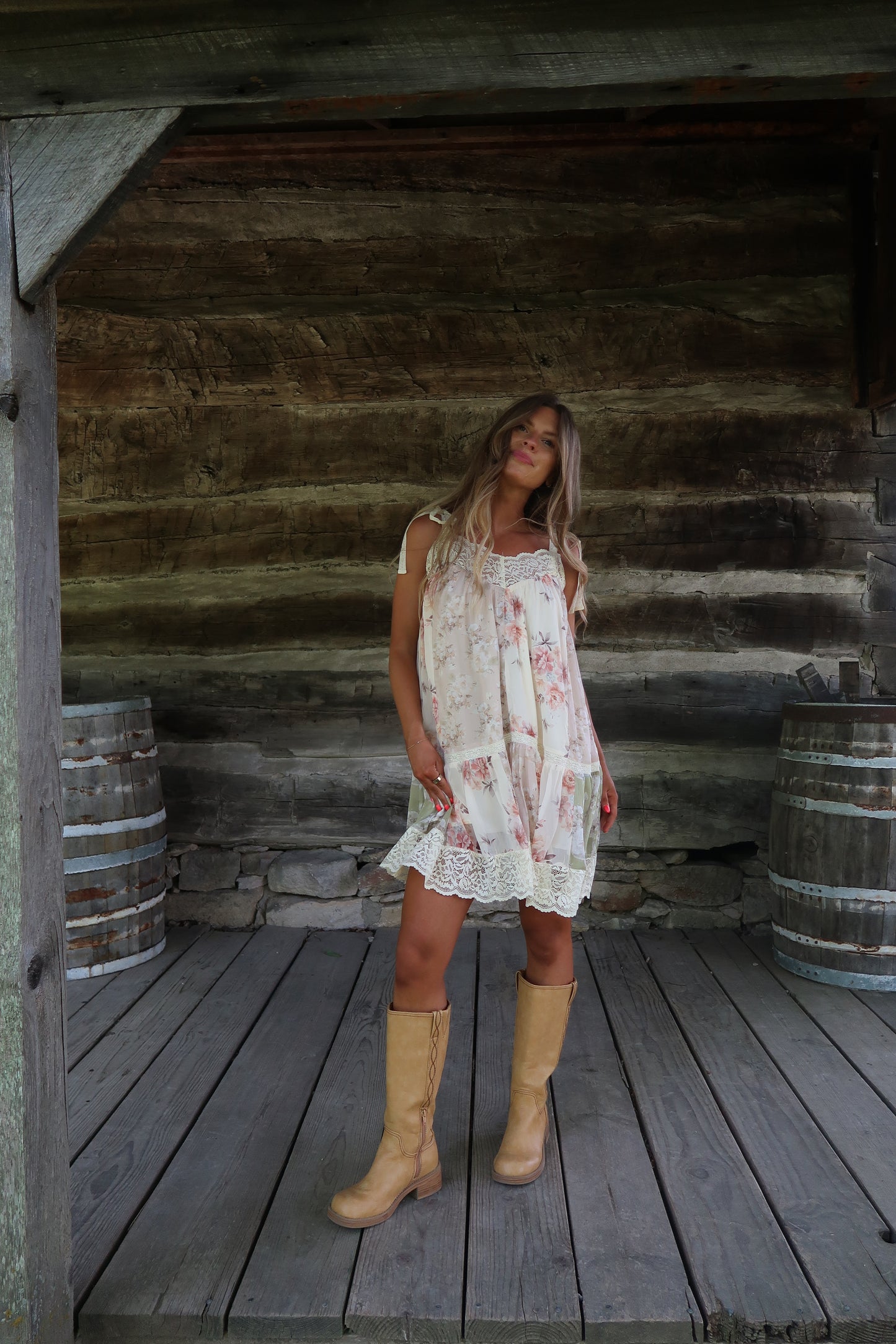 Soft Light Lace Dress