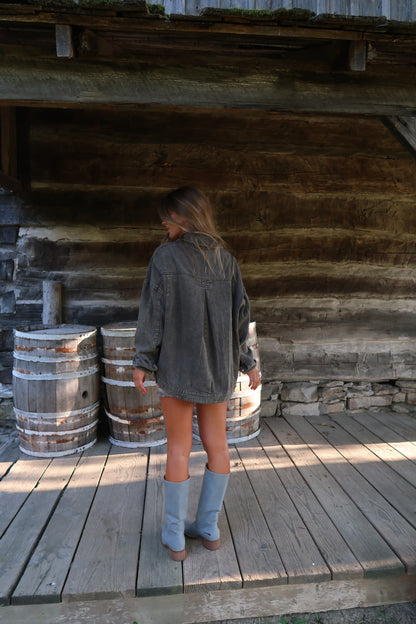 Coffee Grounds Denim Jacket
